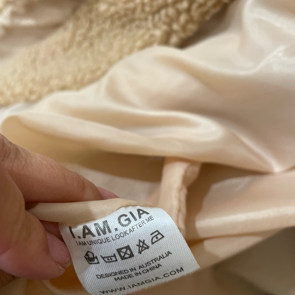 I.AM.GIA Tan Oversized Teddy Fall Jacket - Picture 14 of 14